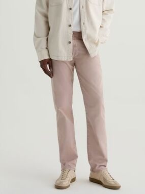 AG Adriano Goldschmied The Everett  Slim Straight Pants Desert Mauve Men's 30x32